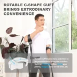 HEALTHBAZAAR Adult Forearm Crutches with Ergonomic Handles,Continuous Height Adjustment,All-Terrain Tip & Non-Slip Base,Magnetic Handle - Image 2