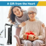 REHAND Adjustable Foldable Walking Cane for Seniors - Lightweight Heavy Duty Canes with Non-Slip Grip, Collapsible Design (Black) - Image 4