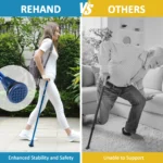 REHAND Walking Canes for Women & Men,Foldable Adjustable Collapsible Walking Stick for Seniors,Pivoting,Blue - Image 4
