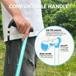 Rehaescort Adjustable Folding Walking Cane,Lightweight Heavy Duty Sticks Pivot Tip for Men and Women,Indigo - Image 4