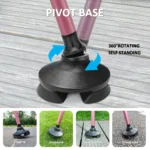 Rehaescort Walking Cane with Travel Bag for Aldult,Adjustable Walking Sticks,Hiking Sticks Lightweight Pivot Tip for Men and Women,Pink - Image 5