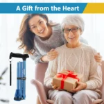 REHAND Walking Canes for Women & Men,Foldable Adjustable Collapsible Walking Stick for Seniors,Pivoting,Blue - Image 6