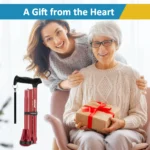 REHAND Foldable Walking Canes,Adjustable Height | Lightweight & Durable | Heavy Duty Walking Cane for Seniors Women & Men,Red - Image 6