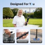 Walking Cane with LED Light, Folding Canes for Men & Women with Shock Absorption - Adjustable, Lightweight Collapsible Walking Sticks with Comfort Grip Handle, Heavy Duty All Terrain Tip - Image 7