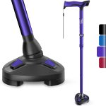 Walking Cane for Men & Women - Self Standing Pivot Cane, Adjustable, Foldable Walking Sticks for Seniors & Adults with Wrist Strap, Travel Bag | TRIGRIP