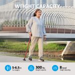 Walking Cane for Men & Women - Folding, Adjustable, Lightweight, Walking Canes for Seniors Balance, Free Standing, Pivot Tip, Soft Handle, Foldable Walking Sticks with Travel Bag - Image 4