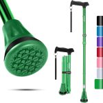 REHAND Walking Cane - Foldable, Adjustable, Collapsible Walking Canes for Men & Women, Heavy Duty All Terrain Tip, with Travel Bag | Walking Sticks for Seniors & Adults