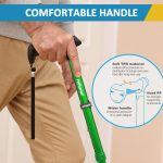 REHAND Walking Cane for Men & Women - Foldable, Adjustable, Lightweight, Self Standing Pivot Walking Cane, Soft Handle Grip, with Travel Bag, Walking Sticks for Seniors & Adults - Image 3