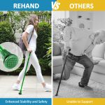 REHAND Walking Cane - Foldable, Adjustable, Collapsible Walking Canes for Men & Women, Heavy Duty All Terrain Tip, with Travel Bag | Walking Sticks for Seniors & Adults - Image 3