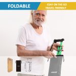 REHAND Walking Cane - Foldable, Adjustable, Collapsible Walking Canes for Men & Women, Heavy Duty All Terrain Tip, with Travel Bag | Walking Sticks for Seniors & Adults - Image 4