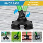 REHAND Walking Cane for Men & Women - Foldable, Adjustable, Lightweight, Self Standing Pivot Walking Cane, Soft Handle Grip, with Travel Bag, Walking Sticks for Seniors & Adults - Image 5