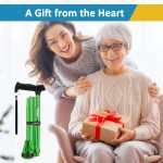 REHAND Walking Cane - Foldable, Adjustable, Collapsible Walking Canes for Men & Women, Heavy Duty All Terrain Tip, with Travel Bag | Walking Sticks for Seniors & Adults - Image 6