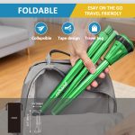 REHAND Walking Cane - Foldable, Adjustable, Collapsible Walking Canes for Men & Women, Heavy Duty All Terrain Tip, with Travel Bag | Walking Sticks for Seniors & Adults - Image 8