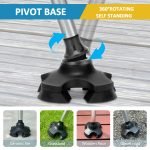 REHAND Walking Cane for Men & Women - Foldable, Adjustable, Lightweight, Self Standing Pivot Walking Cane, Soft Handle Grip, with Travel Bag, Walking Sticks for Seniors & Adults - Image 6