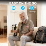 Walking Cane for Men & Women - Self Standing Pivot Cane, Adjustable, Foldable Walking Sticks for Seniors & Adults with Wrist Strap, Travel Bag | TRIGRIP - Image 5
